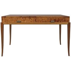 Elegant Burled Carpathian Elm Writing Desk by Tommi Parzinger