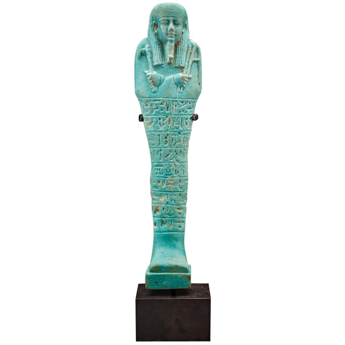 Egyptian Ushabti of the 26th Dynasty For Sale