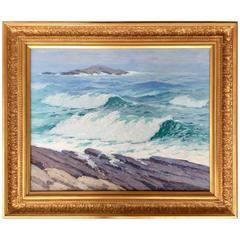 "Crashing Waves in Maine" by George J. Stengel