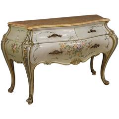 20th Century Venetian Lacquered and Painted Dresser