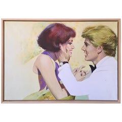 Troels Marstrand o Mars, Olio su tela, firmato, danese, circa 1970