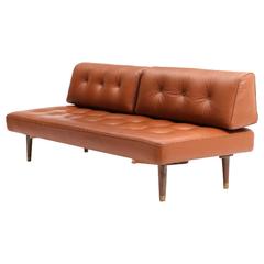 Vintage Daybed Cognac Leather