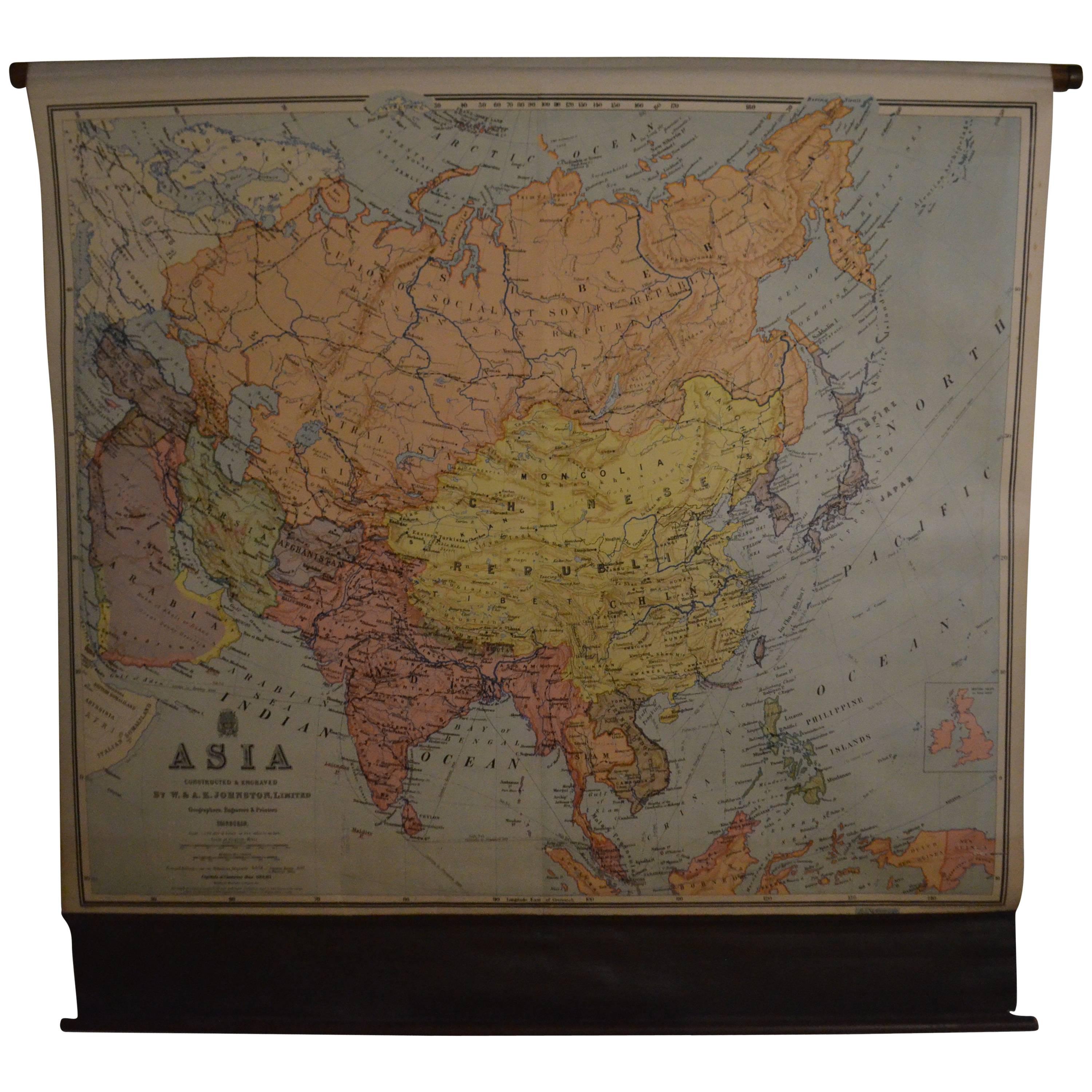 Map of Asia, Early 1900s