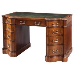 English 19th Century Oak Pedestal Desk 9