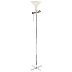 Adjustable Heigh Chrome Floor Lamp, Switzerland