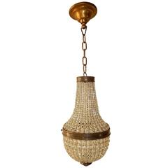 1930 French Empire Petit Beaded Chandelier