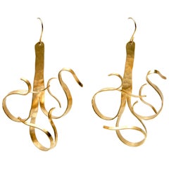 Earrings Gold-Plated by Jacques Jarrige "Fiori"