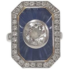 Vintage Sapphire and Diamond Ring