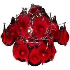 Charming Murano Chandelier by Vistosi, 1960s 8