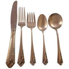 Breath of Spring II by Amston Sterling Silver Flatware Set of 6 Service Luncheon