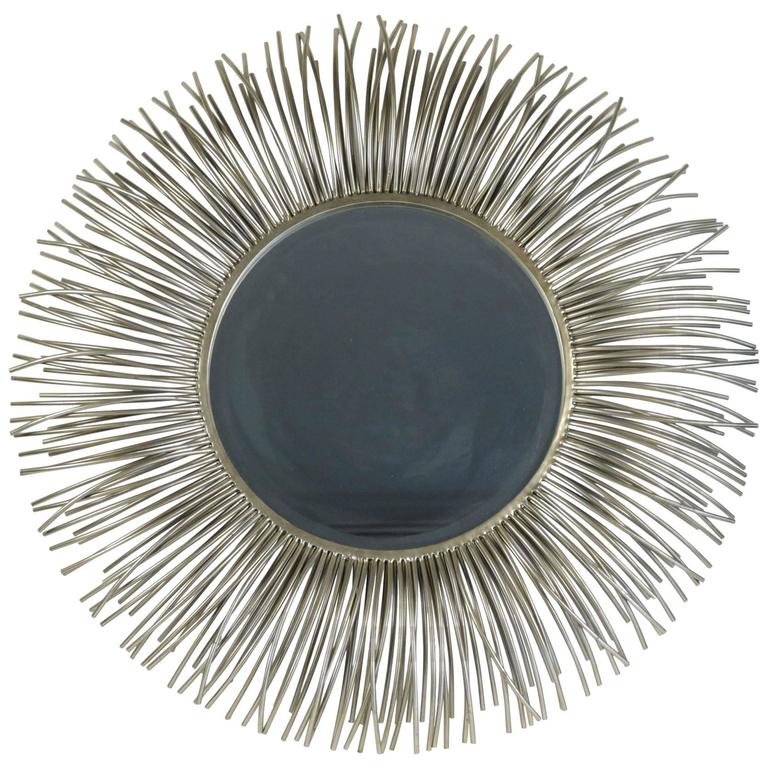 Large 20th Century Round Curved Rods Mirrors For Sale at 1stDibs