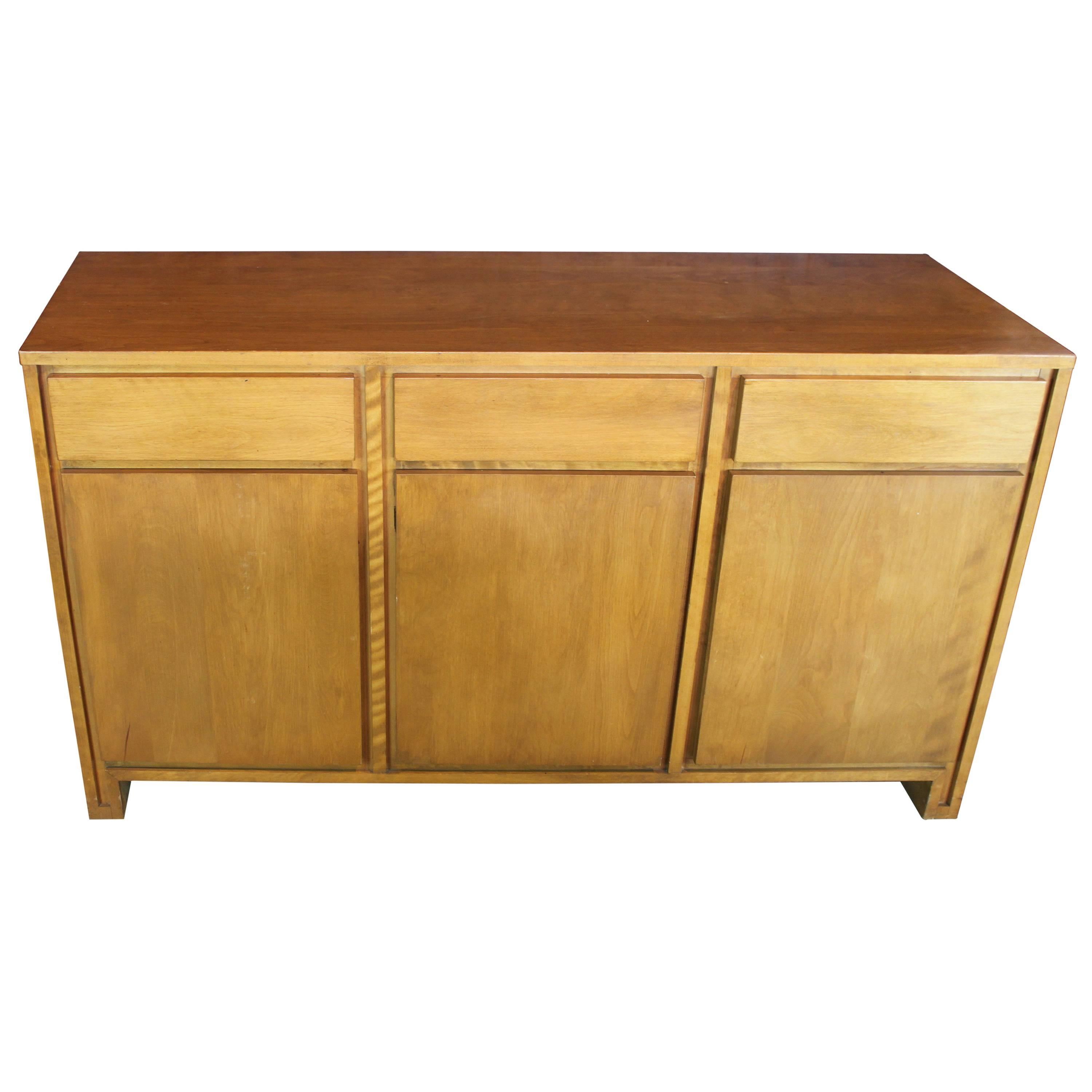Mid-Century Modern Russel Wright Solid Maple Sideboard