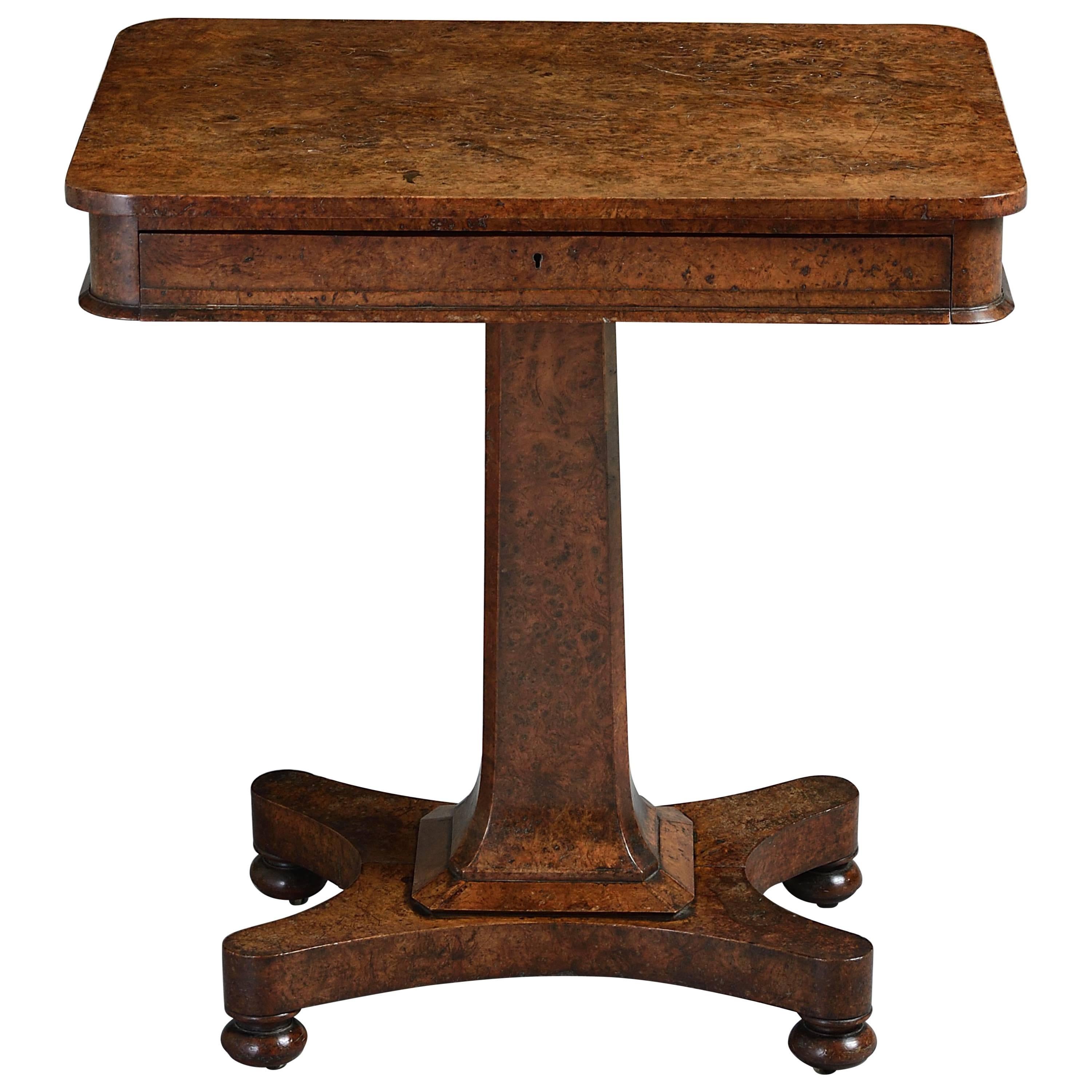 George IV Pollard Oak Side Table