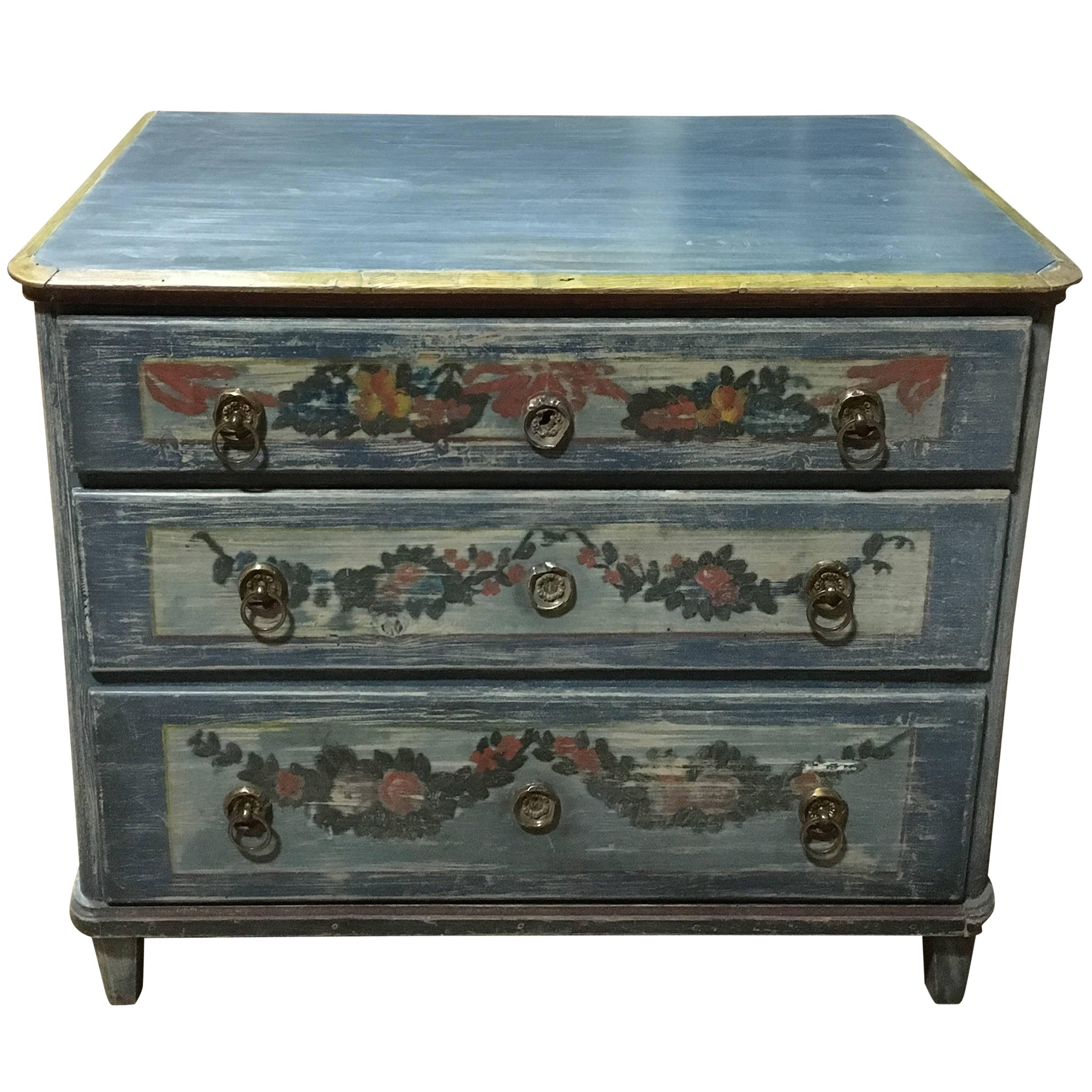 Early 19th Century Painted Commode, Continental