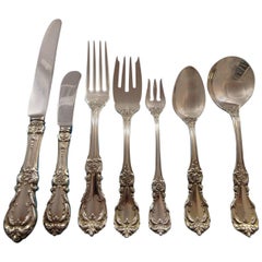 Burgundy by Reed & Barton Sterling Silver Flatware Set 8 Service Lunch 67 Pcs