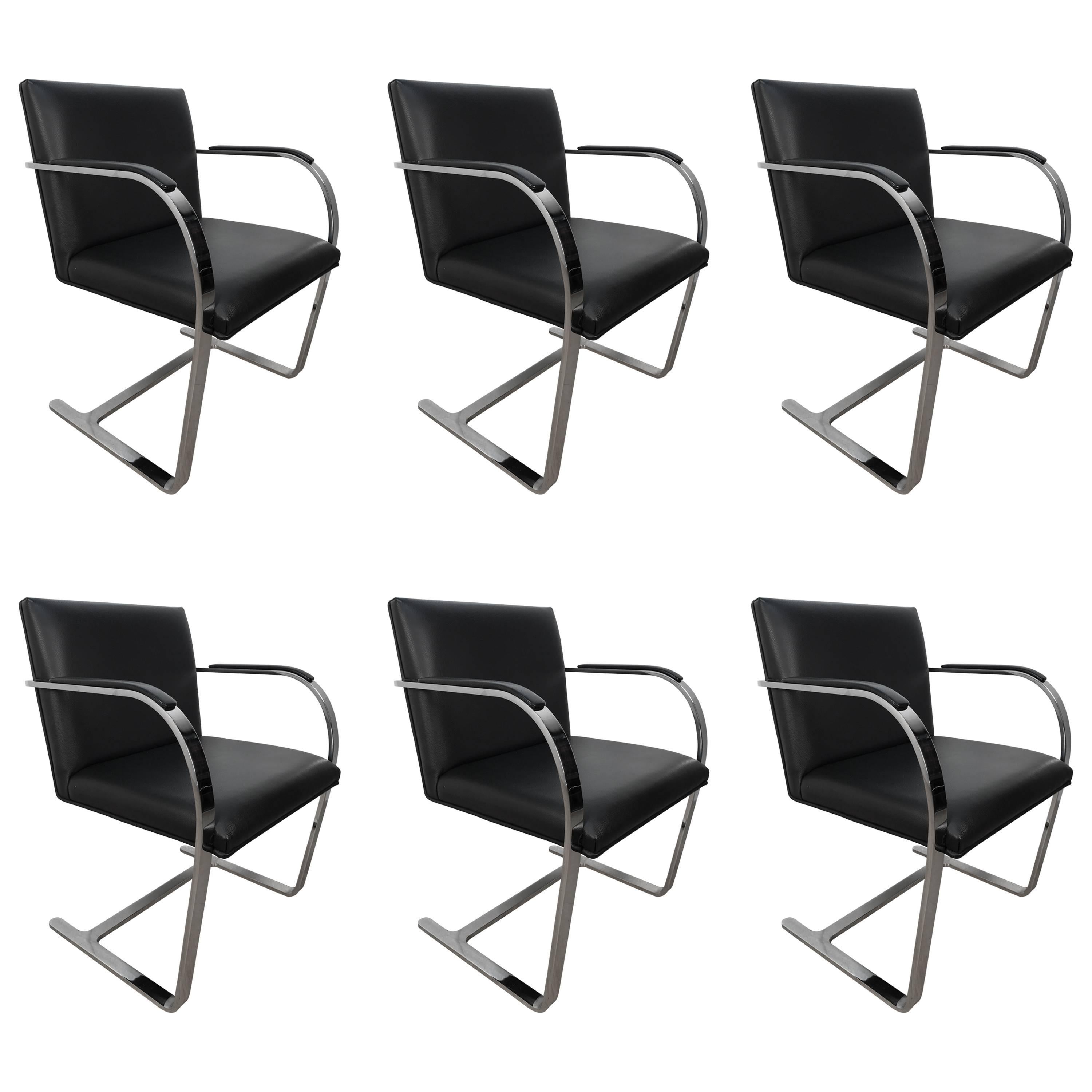 Set of Six Knoll BRNO Chairs