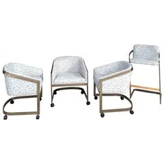 Set of 1970s Modern Design Institute of America Bucket Chairs 7