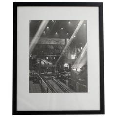 Industrial Steel Mill Black and White Photograph 4
