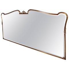 Wall Mirror in Bronze Attributed to Arturo Pani