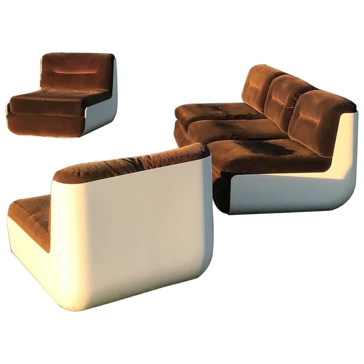 Lounge Set Late 1960s by Rodolfo Bonetto and Giotto Stoppino