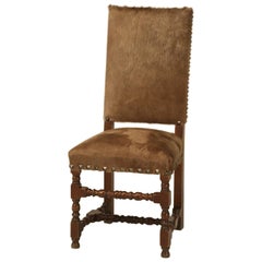 Antique French Louis XIII Style Dining Chair