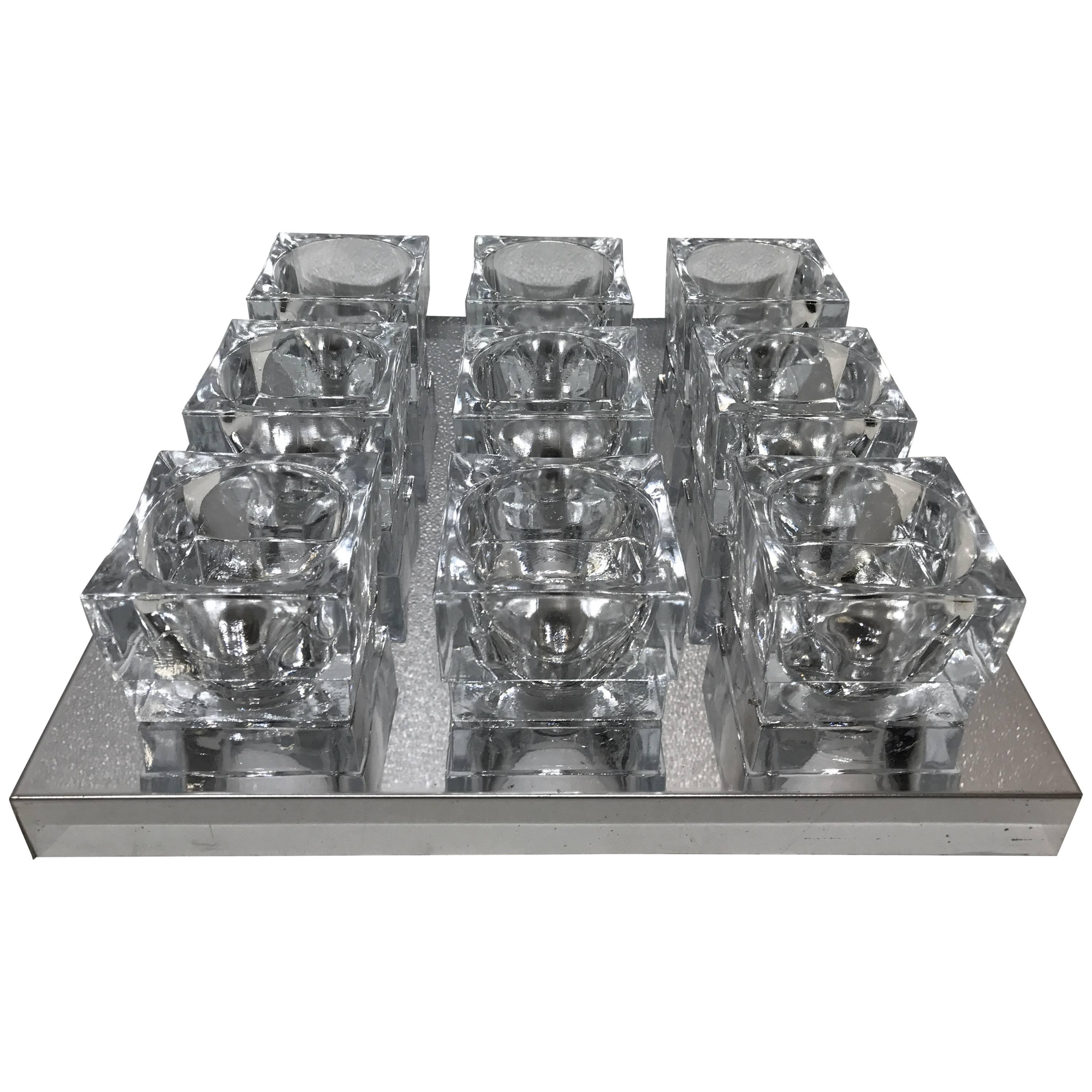 Gaetano Sciolari Cube Flush Mount Fixture