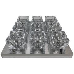 Gaetano Sciolari Cube Flush Mount Fixture 8