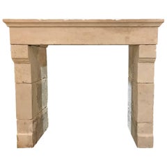 Louis iii Antique Limestone Mantel
