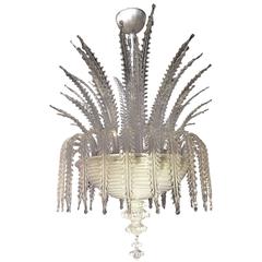 Important Aureliano Toso Murano Glass Chandelier