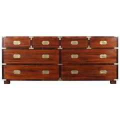 Vintage Rosewood Campaign Style Dresser by John Stuart