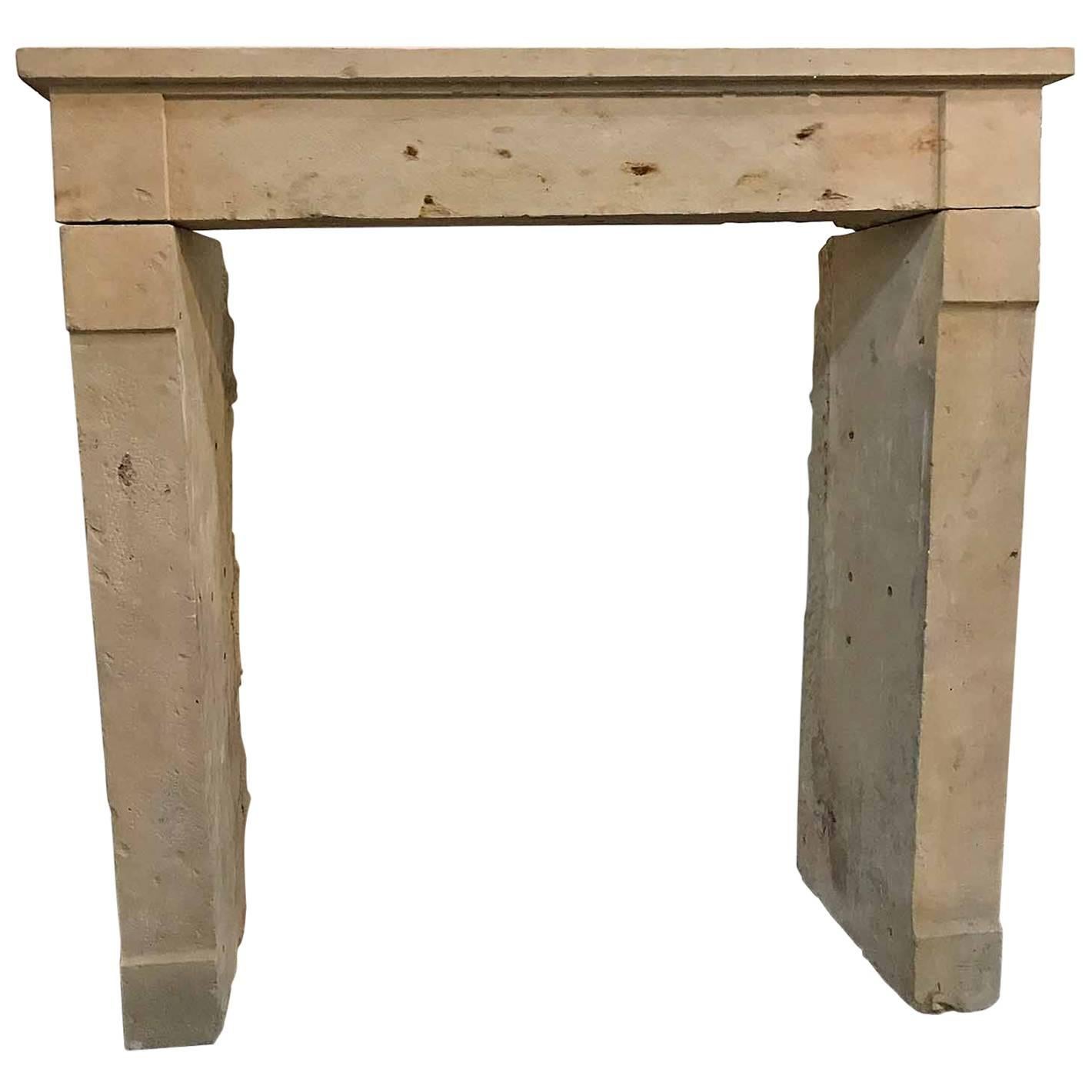 Antique Limestone Mantel For Sale at 1stDibs limestone mantels for sale