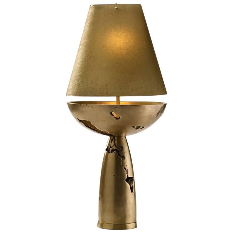 Kristin Victoria Barron Bronze Cenotaph Table Lamp For Sale