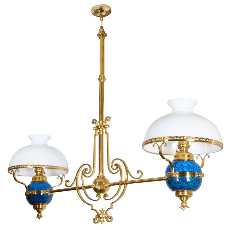 antique pool light