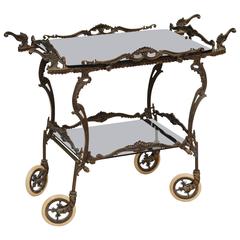 SALE! SALE!SALE! ONE OF ITS KIND BRONZE BARCART  never seen before