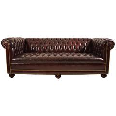 Classic Leather Chesterfield Sofa 6