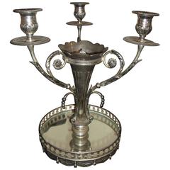 Silver-Plated Epurne Candelabra
