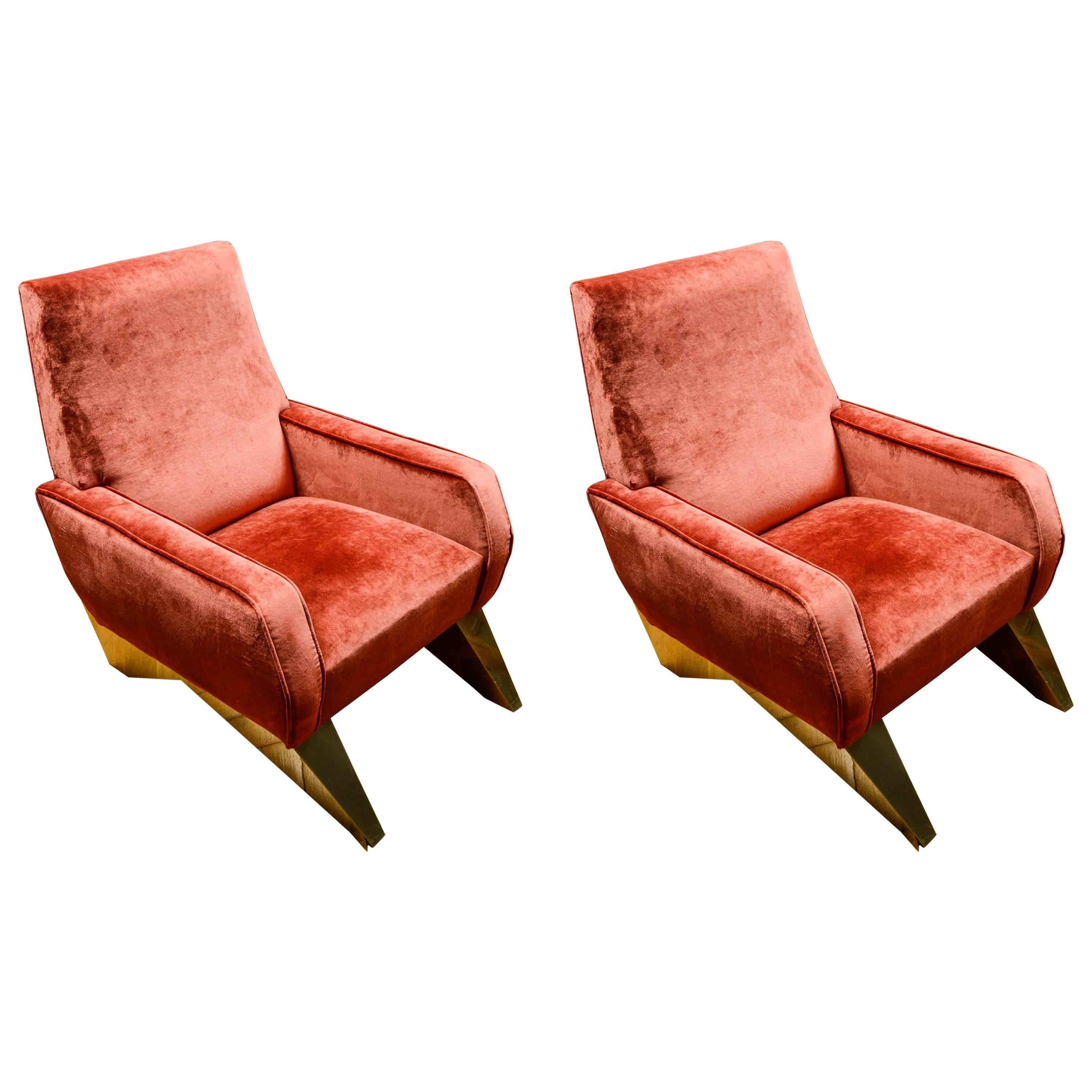 Comfortable Pair of Vintage Armchairs
