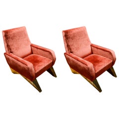 Comfortable Pair of Vintage Armchairs