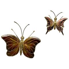Pair of Decorative Butterfly Sconces