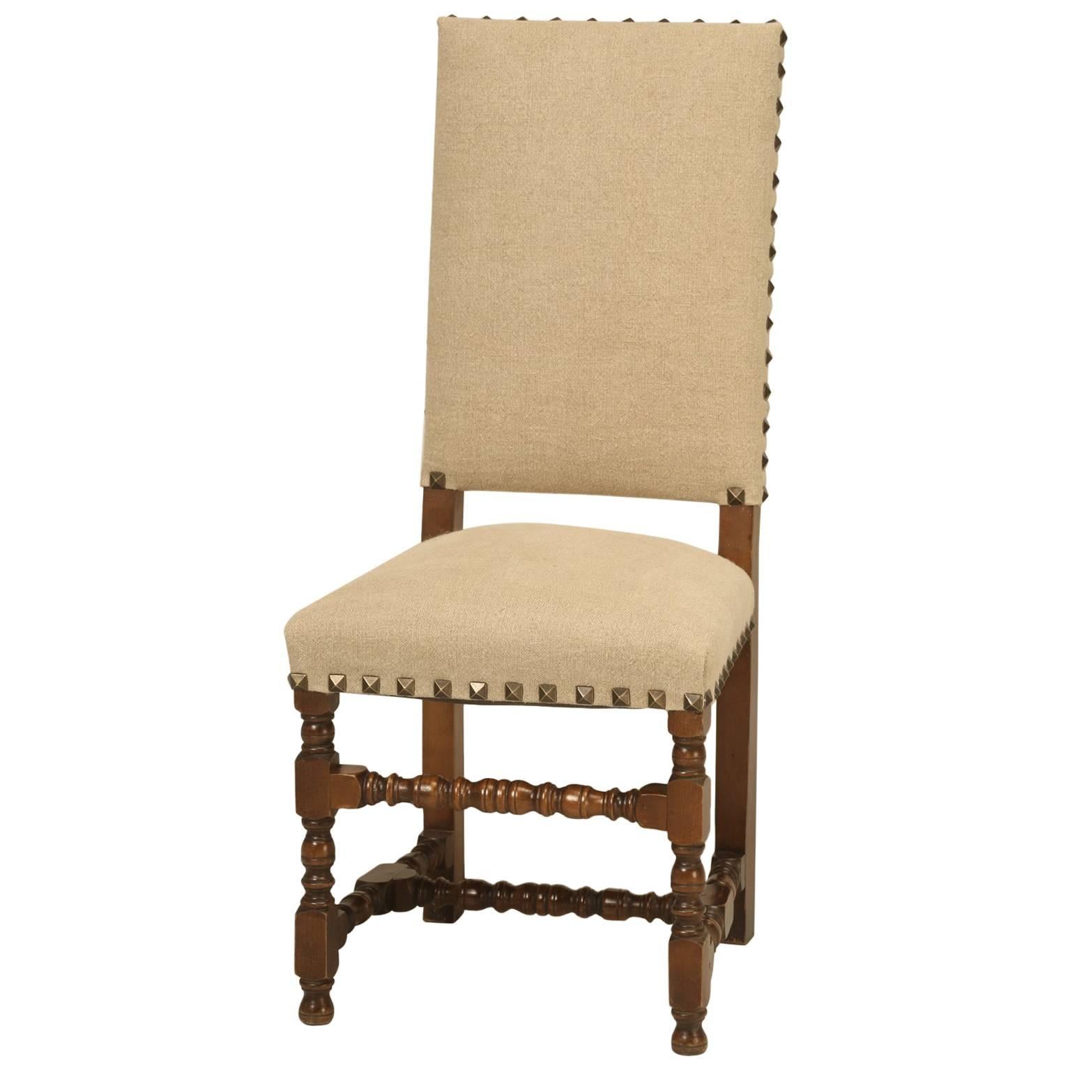 Antique French, Louis XIII Style Side Chair 