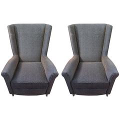 Retro Pair of Mid-Century Armchairs