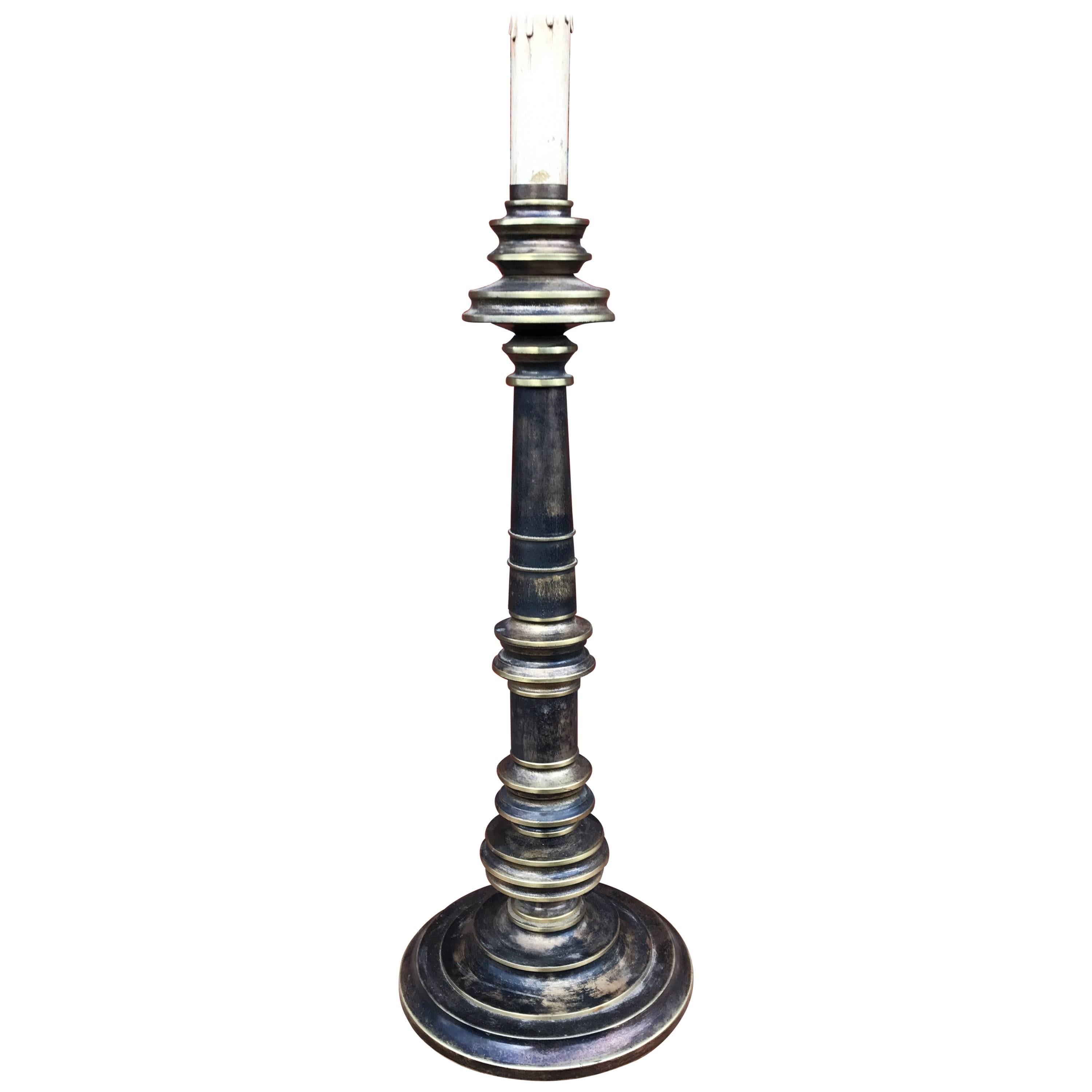Rare Gaetano Sciolari Mid-Century Modern Italian Design Brass Table Lamp Base For Sale