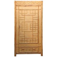 Mid-Century "South Seas" Rattan Armoire 2