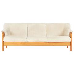 J.E. Ekornes Norwegian Teak Frame Three-Seat Sofa, circa 1970