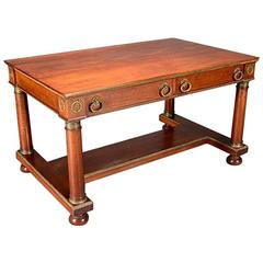 French Empire Style Ormolu Mahogany Desk, Mid-20th Century 12