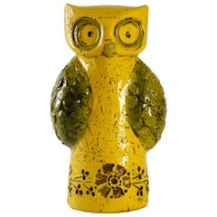 Bitossi Aldo Londi Yellow Owl, Italy, circa 1965