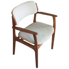 Original Danish 1970s Model 50 Oak Occasional Chair by Erik Buch for O.D. Møbler