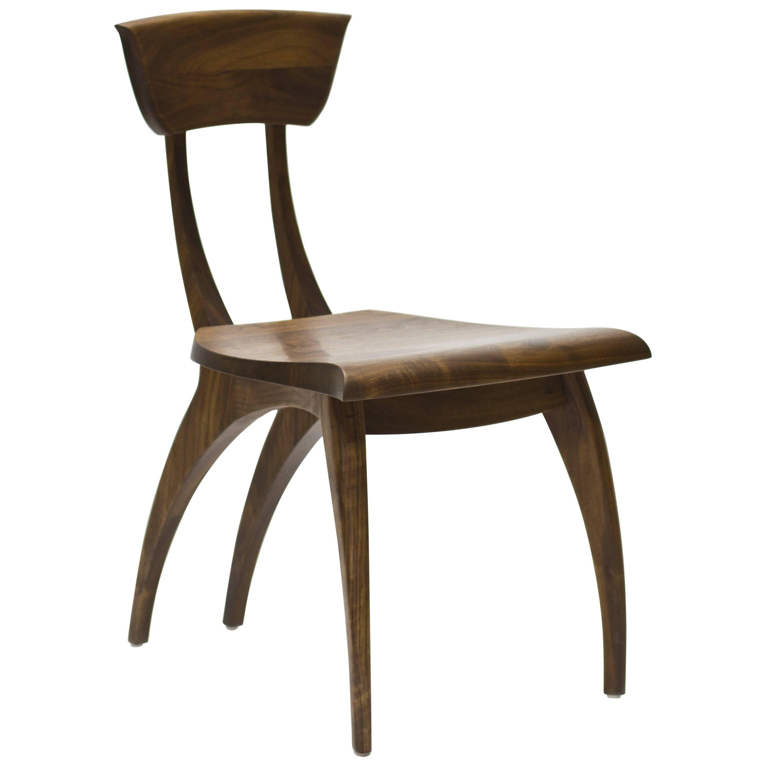 Flicka Dining and Occasional Chair in Oiled Walnut by Brooke M. Davis for Wooda For Sale