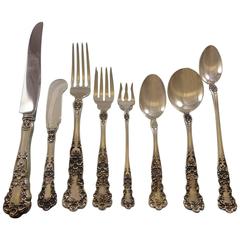 Antique Buttercup by Gorham Sterling Silver Flatware Set 8 Service 72 Pieces Dinner