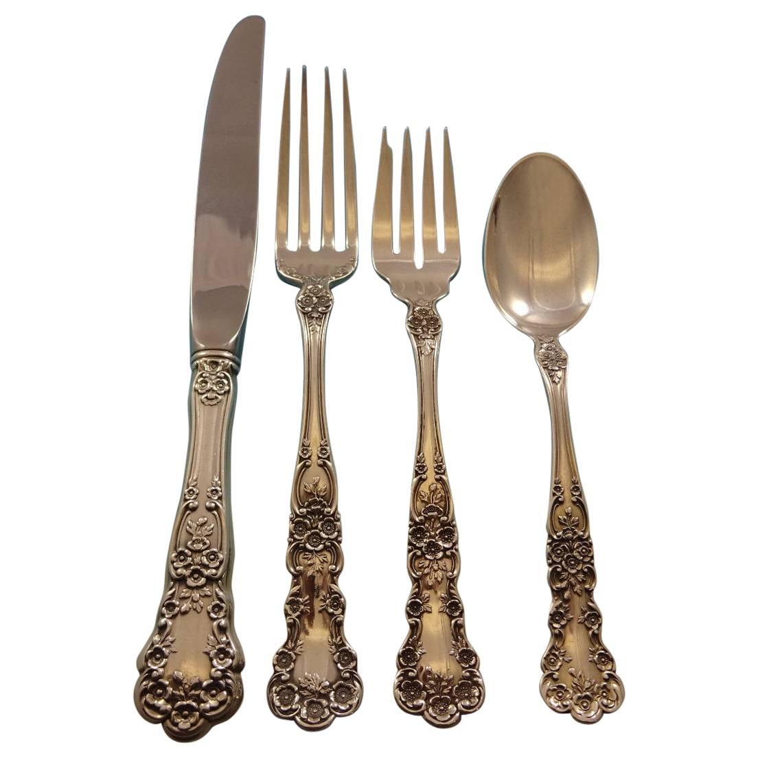 Buttercup by Gorham Sterling Silver Flatware Set 12 Service Lunch 48 Pieces For Sale